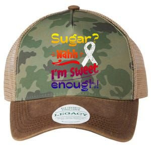 Funny I'm Sweet Enough T1d Diabetes Gift Legacy Tie Dye Trucker Hat