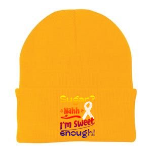 Funny I'm Sweet Enough T1d Diabetes Gift Knit Cap Winter Beanie