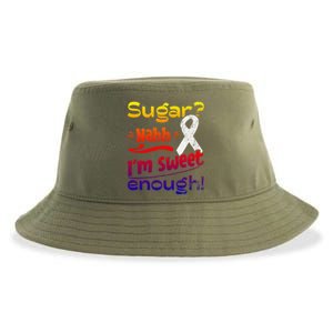 Funny I'm Sweet Enough T1d Diabetes Gift Sustainable Bucket Hat