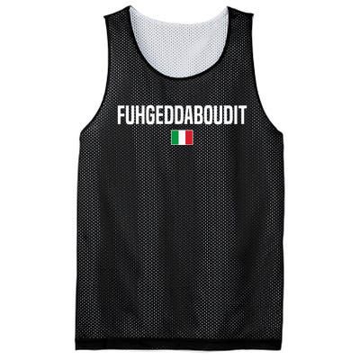 Fuhgeddaboudit Italian Slang Italian Saying Mesh Reversible Basketball Jersey Tank