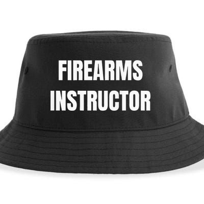 Firearms Instructor Shooting Range Gun Safety Officer Sustainable Bucket Hat