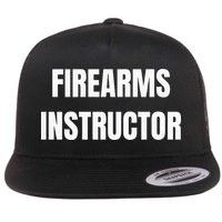 Firearms Instructor Shooting Range Gun Safety Officer Flat Bill Trucker Hat