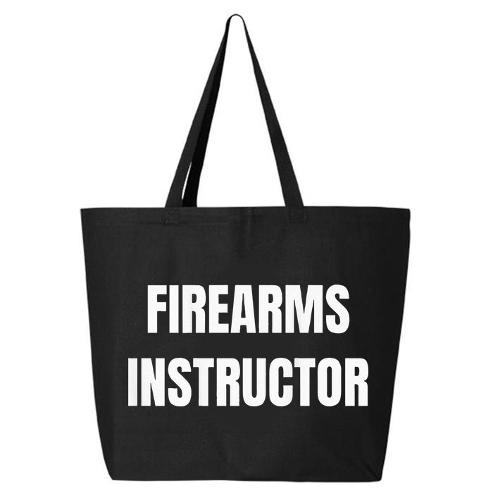 Firearms Instructor Shooting Range Gun Safety Officer 25L Jumbo Tote