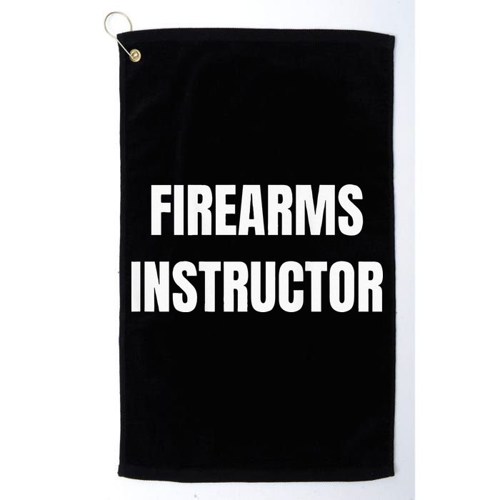 Firearms Instructor Shooting Range Gun Safety Officer Golf Towel