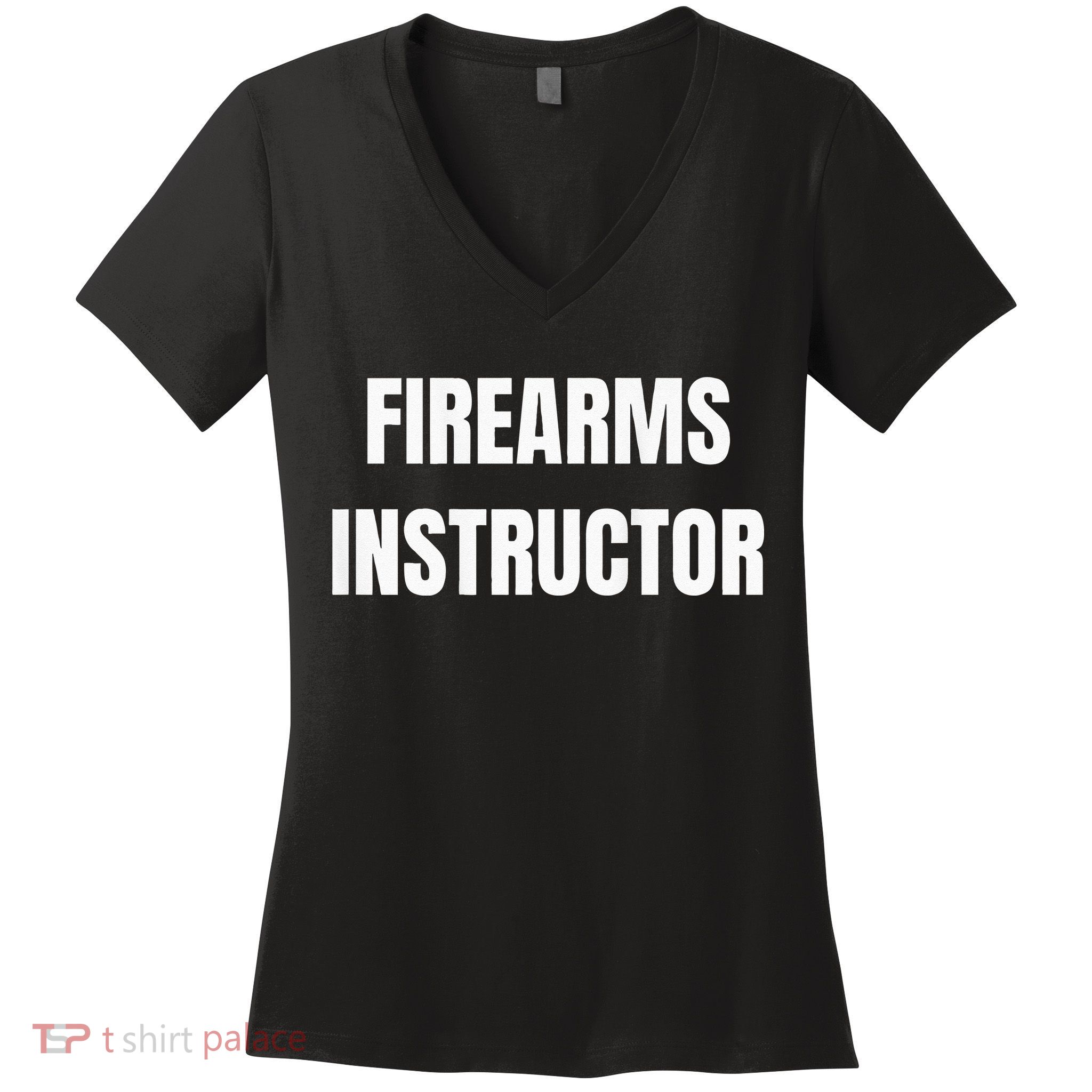Firearms Instructor Shooting Range Gun Safety Officer Women's V-Neck T-Shirt
