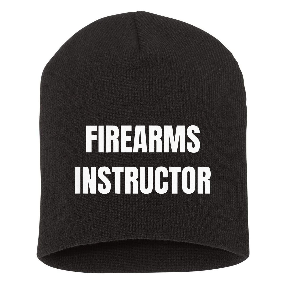 Firearms Instructor Shooting Range Gun Safety Officer Short Acrylic Beanie