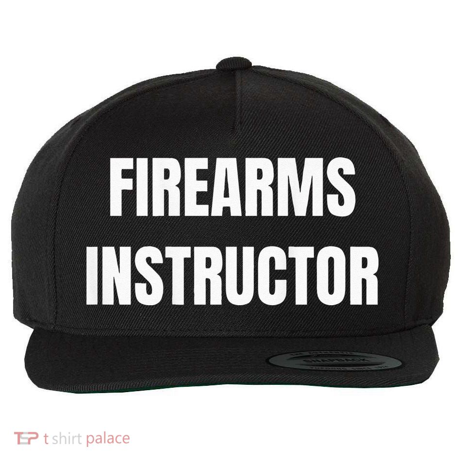 Firearms Instructor Shooting Range Gun Safety Officer Wool Snapback Cap