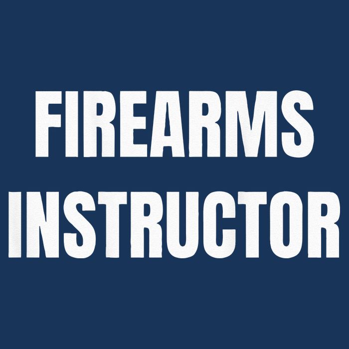 Firearms Instructor Shooting Range Gun Safety Officer Infant Baby Jersey Bodysuit
