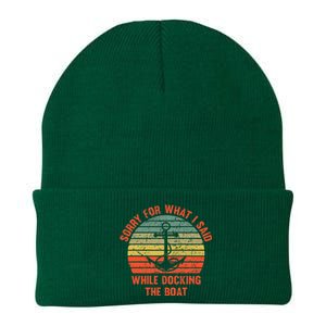 Funny IM Sorry For What I Said While Docking The Boat Knit Cap Winter Beanie