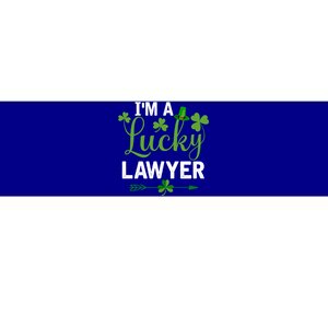 Funny Irish St Patricks Day Costume I'm A Lucky Lawyer Gift Bumper Sticker