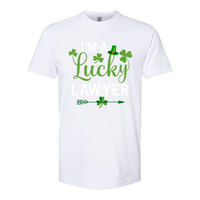 Funny Irish St Patricks Day Costume I'm A Lucky Lawyer Gift Softstyle® CVC T-Shirt