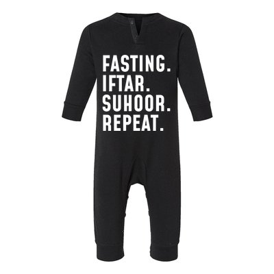 Fastin Iftar Suhoor Repeat Wholesome Ramadan Kareem Islamic Gift Infant Fleece One Piece