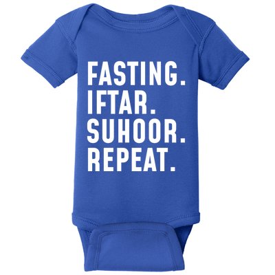 Fastin Iftar Suhoor Repeat Wholesome Ramadan Kareem Islamic Gift Baby Bodysuit