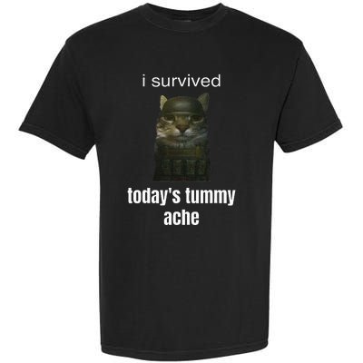 Funny I Survived TodayS Tummy Ache Garment-Dyed Heavyweight T-Shirt