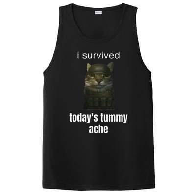 Funny I Survived TodayS Tummy Ache PosiCharge Competitor Tank