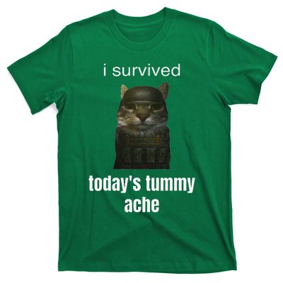 Funny I Survived TodayS Tummy Ache T-Shirt