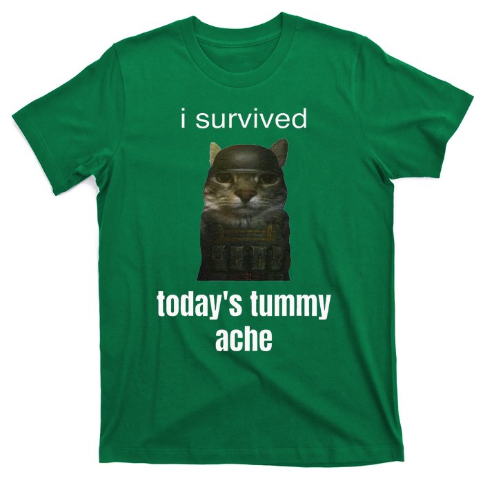 Funny I Survived TodayS Tummy Ache T-Shirt