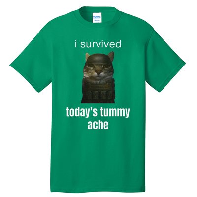 Funny I Survived TodayS Tummy Ache Tall T-Shirt