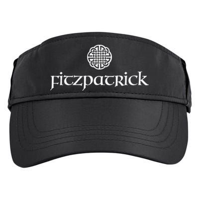 Fitzpatrick Irish Surname Dara Knot Strength Monogram Adult Drive Performance Visor