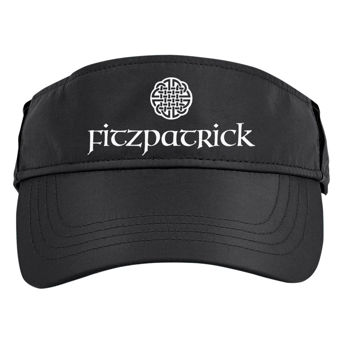 Fitzpatrick Irish Surname Dara Knot Strength Monogram Adult Drive Performance Visor