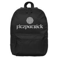 Fitzpatrick Irish Surname Dara Knot Strength Monogram 16 in Basic Backpack