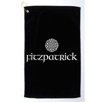 Fitzpatrick Irish Surname Dara Knot Strength Monogram Golf Towel