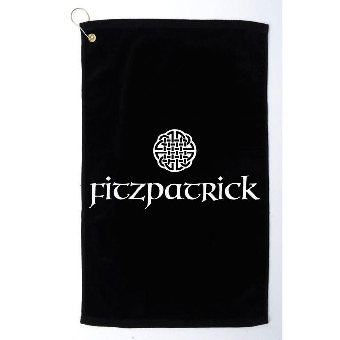 Fitzpatrick Irish Surname Dara Knot Strength Monogram Golf Towel