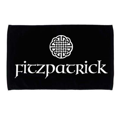 Fitzpatrick Irish Surname Dara Knot Strength Monogram Microfiber Hand Towel