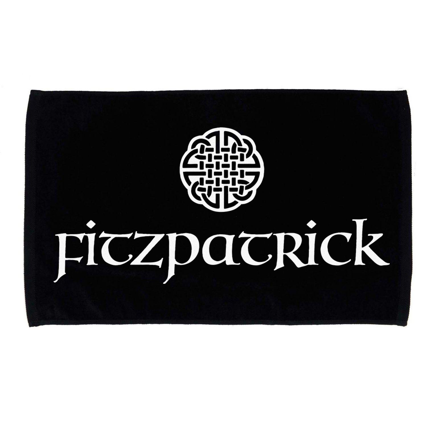 Fitzpatrick Irish Surname Dara Knot Strength Monogram Microfiber Hand Towel