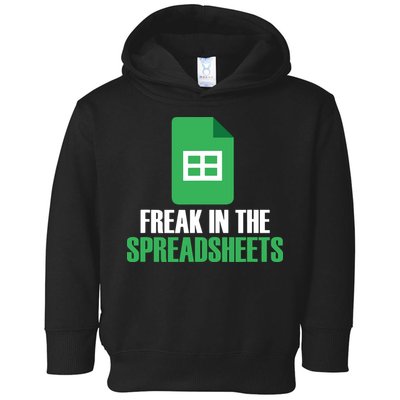 Freak In Spreadsheets Excel Accountant Accounting Toddler Hoodie