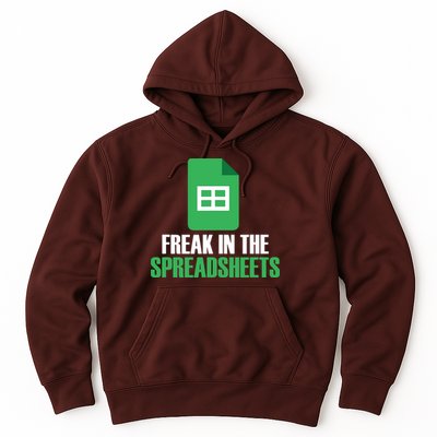 Freak In Spreadsheets Excel Accountant Accounting Hoodie