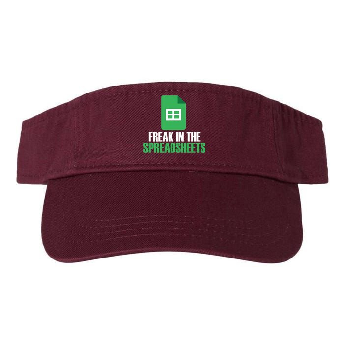 Freak In Spreadsheets Excel Accountant Accounting Valucap Bio-Washed Visor