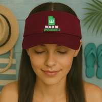 Freak In Spreadsheets Excel Accountant Accounting Valucap Bio-Washed Visor