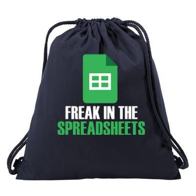 Freak In Spreadsheets Excel Accountant Accounting Drawstring Bag