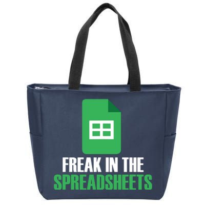 Freak In Spreadsheets Excel Accountant Accounting Zip Tote Bag