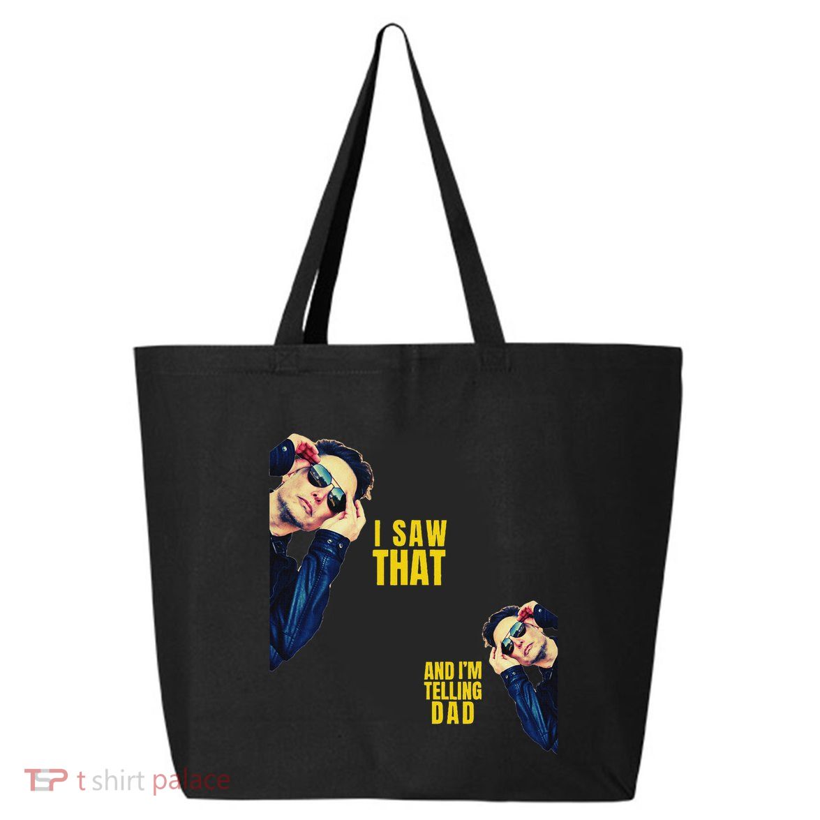 Funny! I Saw That And IM Telling Dad Jesus Meme Trump Elon 25L Jumbo Tote