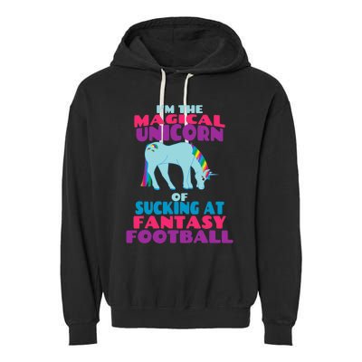 Funny I Suck at Fantasy Football Draft Party for Garment-Dyed Fleece Hoodie