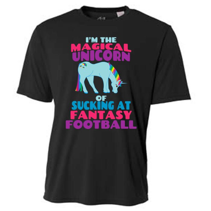 Funny I Suck at Fantasy Football Draft Party for Cooling Performance Crew T-Shirt