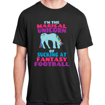 Funny I Suck at Fantasy Football Draft Party for Adult ChromaSoft Performance T-Shirt