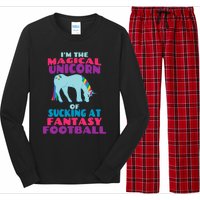 Funny I Suck at Fantasy Football Draft Party for Long Sleeve Pajama Set