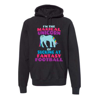 Funny I Suck at Fantasy Football Draft Party for Premium Hoodie