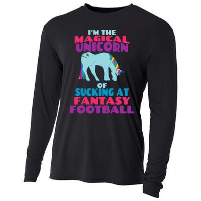 Funny I Suck at Fantasy Football Draft Party for Cooling Performance Long Sleeve Crew