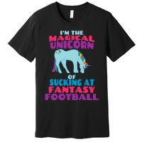 Funny I Suck at Fantasy Football Draft Party for Premium T-Shirt