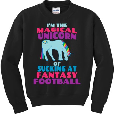 Funny I Suck at Fantasy Football Draft Party for Kids Sweatshirt