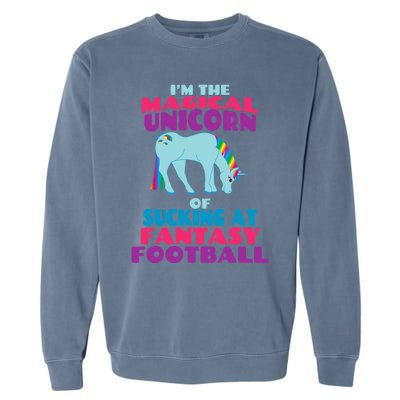 Funny I Suck at Fantasy Football Draft Party for Garment-Dyed Sweatshirt