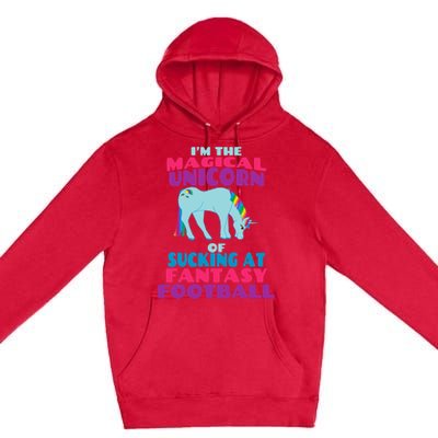 Funny I Suck at Fantasy Football Draft Party for Premium Pullover Hoodie