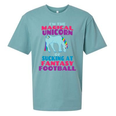 Funny I Suck at Fantasy Football Draft Party for Sueded Cloud Jersey T-Shirt