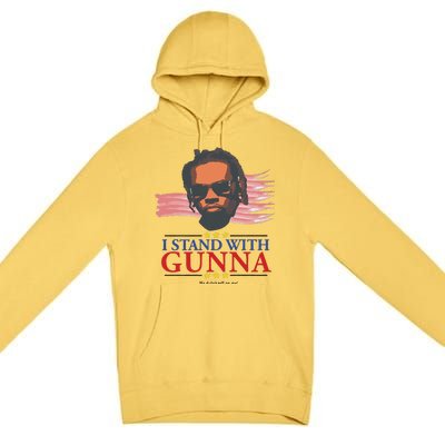 Funny I Stand With G.Unna He Didn’T Tell On Me Gift Premium Pullover Hoodie