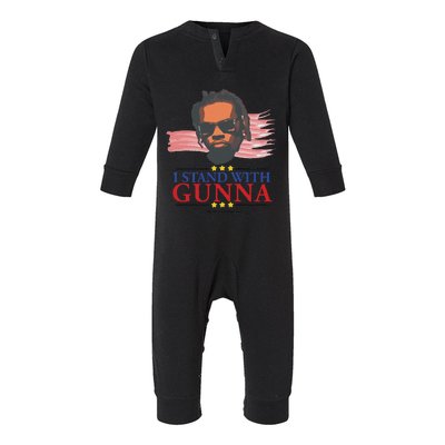 Funny I Stand With G.Unna He Didn’T Tell On Me Gift Infant Fleece One Piece