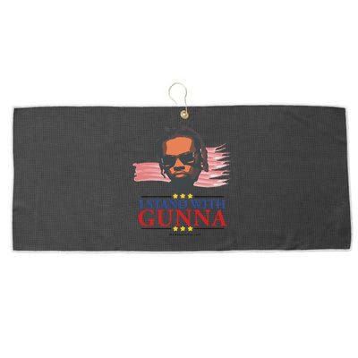 Funny I Stand With G.Unna He Didn’T Tell On Me Gift Large Microfiber Waffle Golf Towel